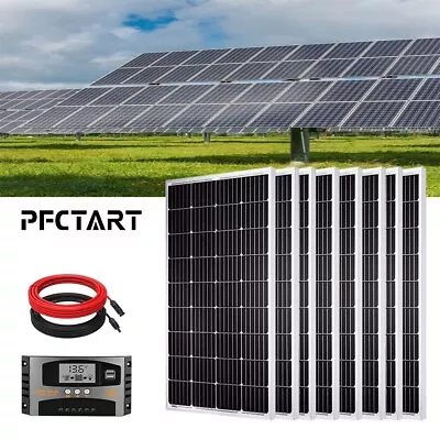 960W Watt Solar Panel Kit 12V With Mounting Brackets Off Grid RV Power Caravan • £650.99