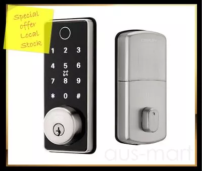 Smart Keyless Digital + Fingerprint Wi-Fi Deadbolt Grid Connect App Compatible • $249.45