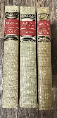 Old Goriot Fathers And Sons Rubaiyat Classics Club 3 Books Hardcover • $13.50