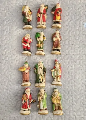 Memories Of Santa Collection Lot Of 12 Ornaments Vintage Years Christmas Holiday • $69.99