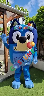 Hire Bluey Dog 23 Bingo Dog Lookalike Costume Mascot Fancy Dress Hire Delivery • £50