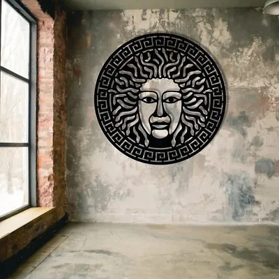 Medusa Metal Wall Art Medusa Sculpture Medusa Head Piece Medusa Wall Art Gre • $108