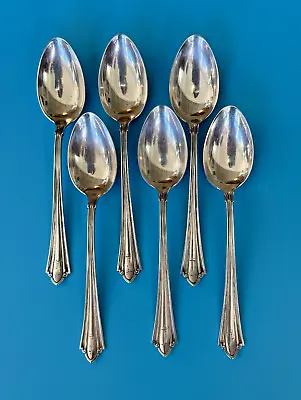 6 Joseph Seymour  J.S. Co Sterling Silver Spoons Victorian-like Pattern 5.5  • $145