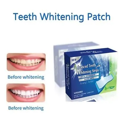 $6.70 • Buy 28 Professional Advanced Teeth Whitening Strips Tooth Bleaching White Strip