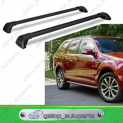 Black Aerodynamic Cross Bar  Roof Rack For Ford Territory 2004 - 2016 Lockable • $144.25