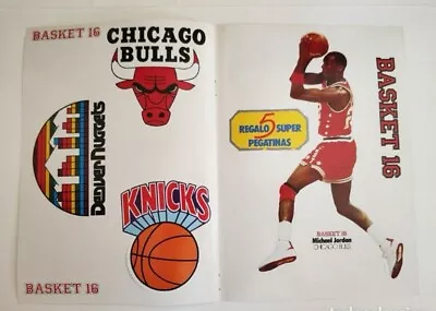 1987 Michael Jordan Chicago Bulls Full Sheet Basket 16 Magazine • $650