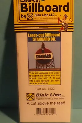 Billboard Sign ( Standard Oil  )  By Blair Line N Scale # 1522 • $9.95