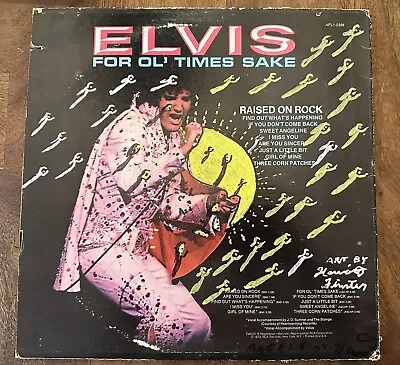 Howard Finster Original Signed And Painted Elvis Presley Album Cover #38526 • $499