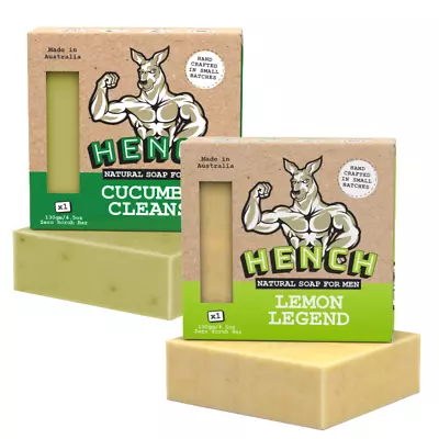 HENCH - Mens Soap Bar 2 X 130g - Handmade With Natural Ingredients Soap For Men • $19.95