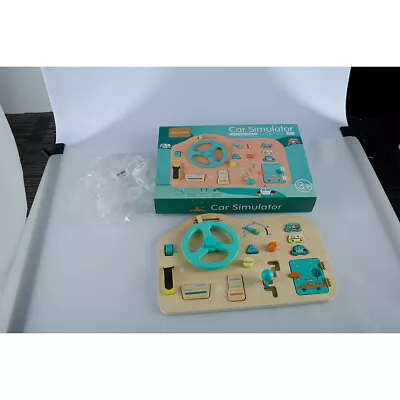 Wooden Car Simulator Busy Board For Toddler Educational Activities Board BiUub • £31.19