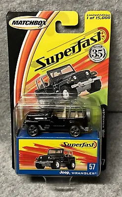 2004 Matchbox Superfast Jeep Wrangler #57 Limited Edition • $14.50