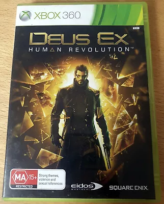 Deus Ex Human Revolution (Microsoft Xbox 360) Complete With Manual • $7