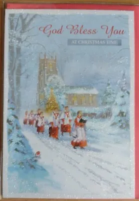 Religious Christmas Card Single Christian Christmas Blessings | God Bless You • £2.25