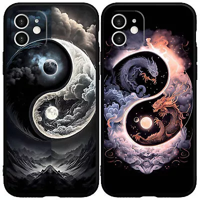 FASHION Ying Yang Dragons Phone Case For IPhone 14 15 13 12 11 ProMax XR 7 8Plus • £4.79
