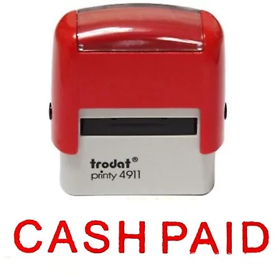 Trodat 4911 {CASH PAID} Business Stamp Self Inking Office Rubber Stamps Quality • £7.19