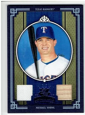 Michael Young 2005 Diamond Kings Materials Jersey Bat Card 39/50 • $7