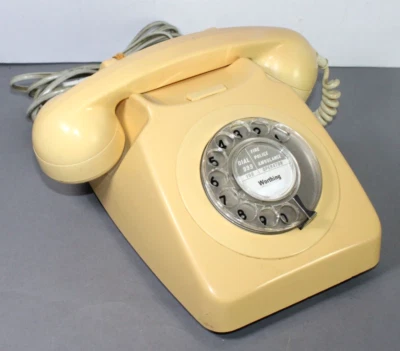 Vintage GPO 746 Rotary Dial Cream / Ivory Telephone - *Incoming Calls Only* • £20.39