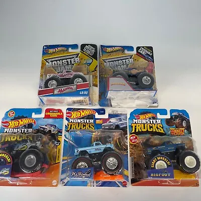 Hot Wheels Monster Trucks Lot Bigfoot Ms Bigfoot Samson Madusa • $59.99