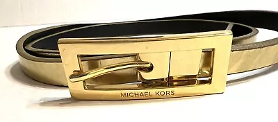 Michael Kors Leather Belt Woman’s Size Small Gold • $12.99
