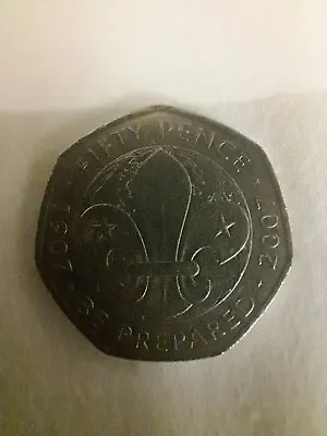 50p Coin  Be Prepared Scouts • £2.50
