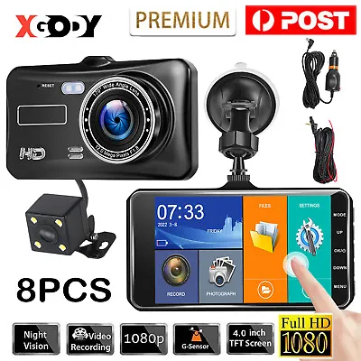 $30.99 • Buy 1080P Car Dash Camera Video DVR Recorder Front And Rear Night Vision Dual Cam HD