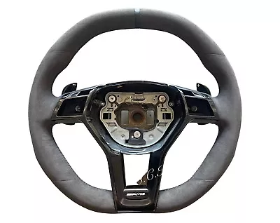 Genuine Mercedes Glk C63 Sl63 Cla Slk55 E63 Cls63 Alcantara Steering Wheel Ed • $699.97