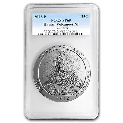 2012-P 5 Oz Silver ATB Hawaii SP-69 PCGS • $717.94