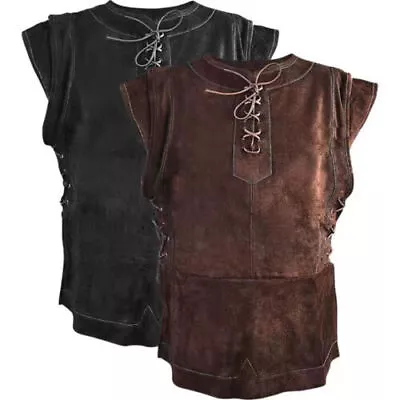 Medieval Vintage Pirate Waistcoat Mens Steampunk Gothic Vest Costume Renaissance • $21.98