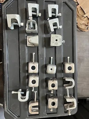 Steel Beam Clamp I-beam Clamp 3/8” Size Lot Of 17 • $25