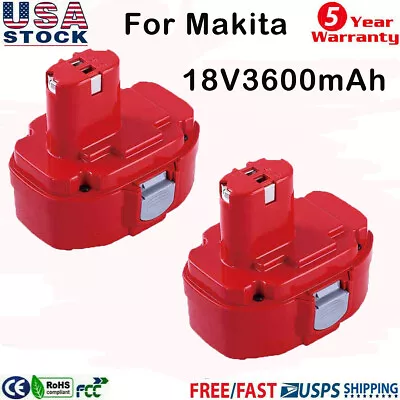 1/2pack For Makita 18V 3.6Ah Battery NiMH 1822 1834 1823 1833 1835 PA18 192826-5 • $21.99