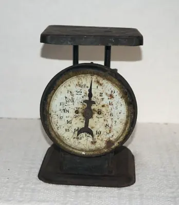 Vtg Black AMERICAN FAMILY SCALE Black Rusty Farmhouse Kitchen Decor Patent 1912 • $29.99