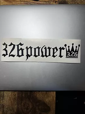 326Power Die Cut Decal Sticker Black 326 Power • $10