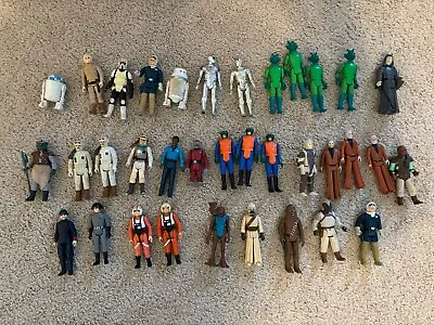 Vintage Kenner Star Wars 1977 Original Action Figures Set / Lot & Some Weapons • $102