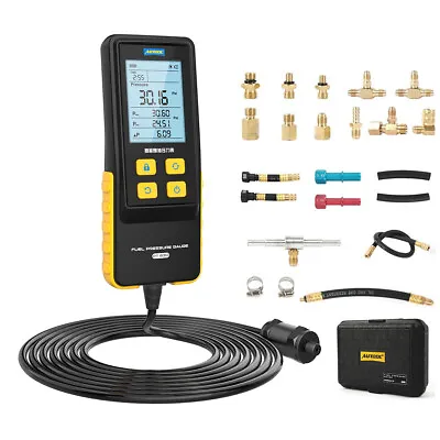 Gasoline Fuel Injection Pressure Tester Car Digital Fuel Pressure Gauge Tool Kit • $119