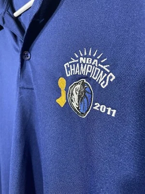 $9 • Buy Dallas Mavericks Shirt Mens XL Polo Shirt 2011 NBA Championship Antigua