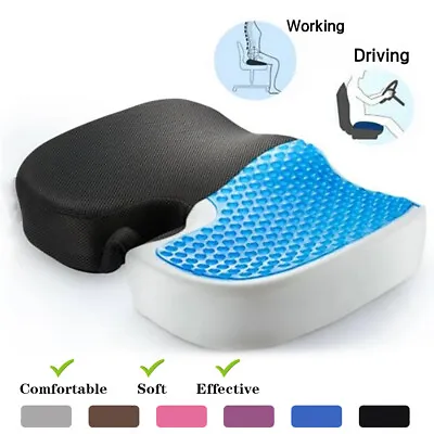 Seat Cushion Pillow Memory Foam Firm Coccyx Pad Pain Relief For Office Chair Car • $22.99