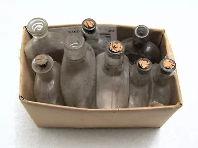 Lot Of 8 Vintage Glass Bottles • $14.99