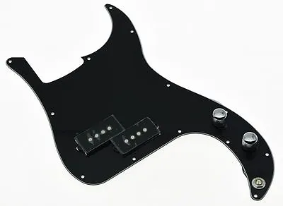 Black 3 Ply Pre-wired Loaded P Bass Pickguard For Fender Precision Bass Guitar • $24.99