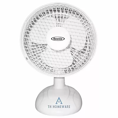 6  Desk Top Table Portable Fan 2 Speed Electric Air Cooling Fans For Home Office • £15.96