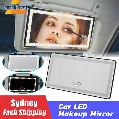 Car Sun Visor LED Makeup Cosmetic Vanity Mirror Set 3 Type Light Touch Screen AU • $31.99