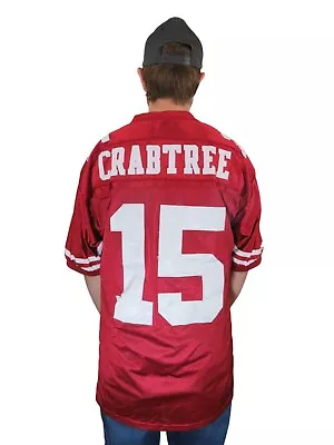 Reebok Michael Crabtree Authentic San Francisco 49ers Jersey Mens 48 50 Large XL • $31.50