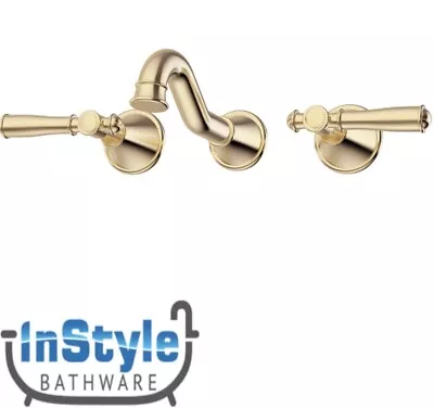 New- Vintage Range- Bath Tap Set- Solid Handle- BRUSHED GOLD • $375