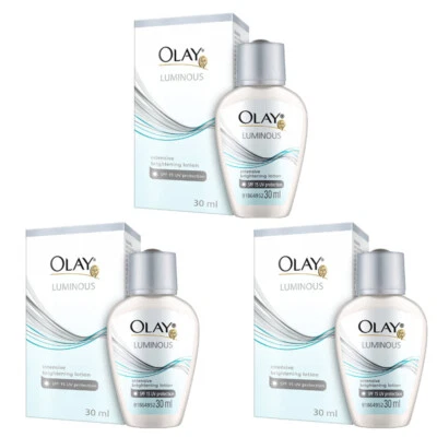 3 X OLAY WHITE RADIANCE INTENSIVE WHITENING LOTION UV PROTECTION SPF15 30 Ml. • $47.11