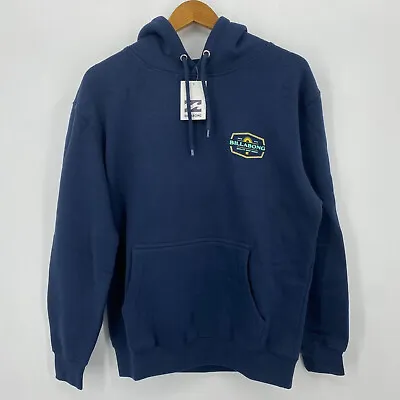 Billabong Hoodie Men's Double Sided Logo Pullover Pocket Navy XL • $39.98