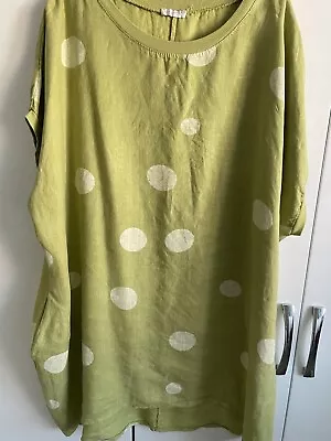 Lagenlook Balloon Linen Dress Size 3XL (20/22/24) • £7.50