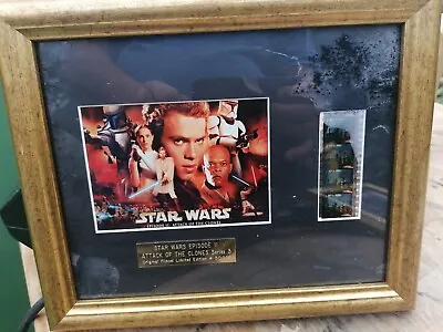 £12 • Buy Rye By Post, Star Wars Attack Of The Clones Film Cell Episode 2, 50;200, Framed.