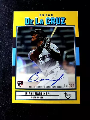 2022 Topps Brooklyn Gold Bryan De La Cruz Rookie Auto On Card Autograph AC-BD • $49.99