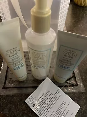 Mary Kay Satin Hands Pampering Set-Cream/Scrub/Softener Fragrance Free NWT! KA80 • $29.99