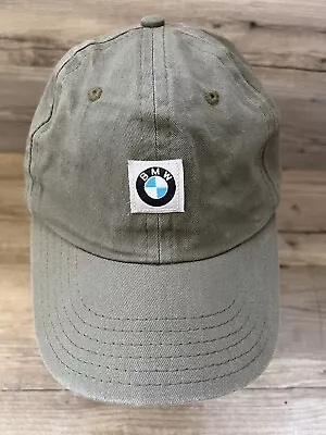 Vintage BMW Hat Cap Mens Green Adjustable OSFM BMW Lifestyle Made In USA RARE • $14.99