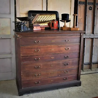 Antique Oak Museum Display Cabinet Haberdashery Shop Display Bank Of Drawers  • £1695